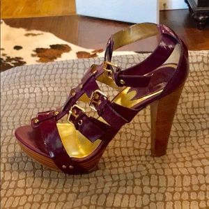 Charles David Patent Leather Gladiator Sandal